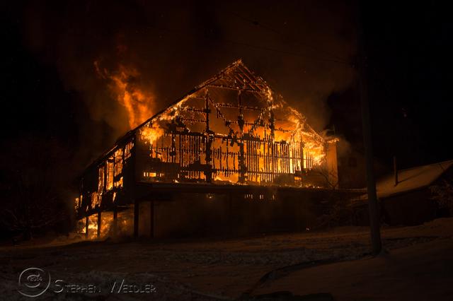 Barn Fire - Landis Rd. - Lower Salford Twp. - 02/03/2014